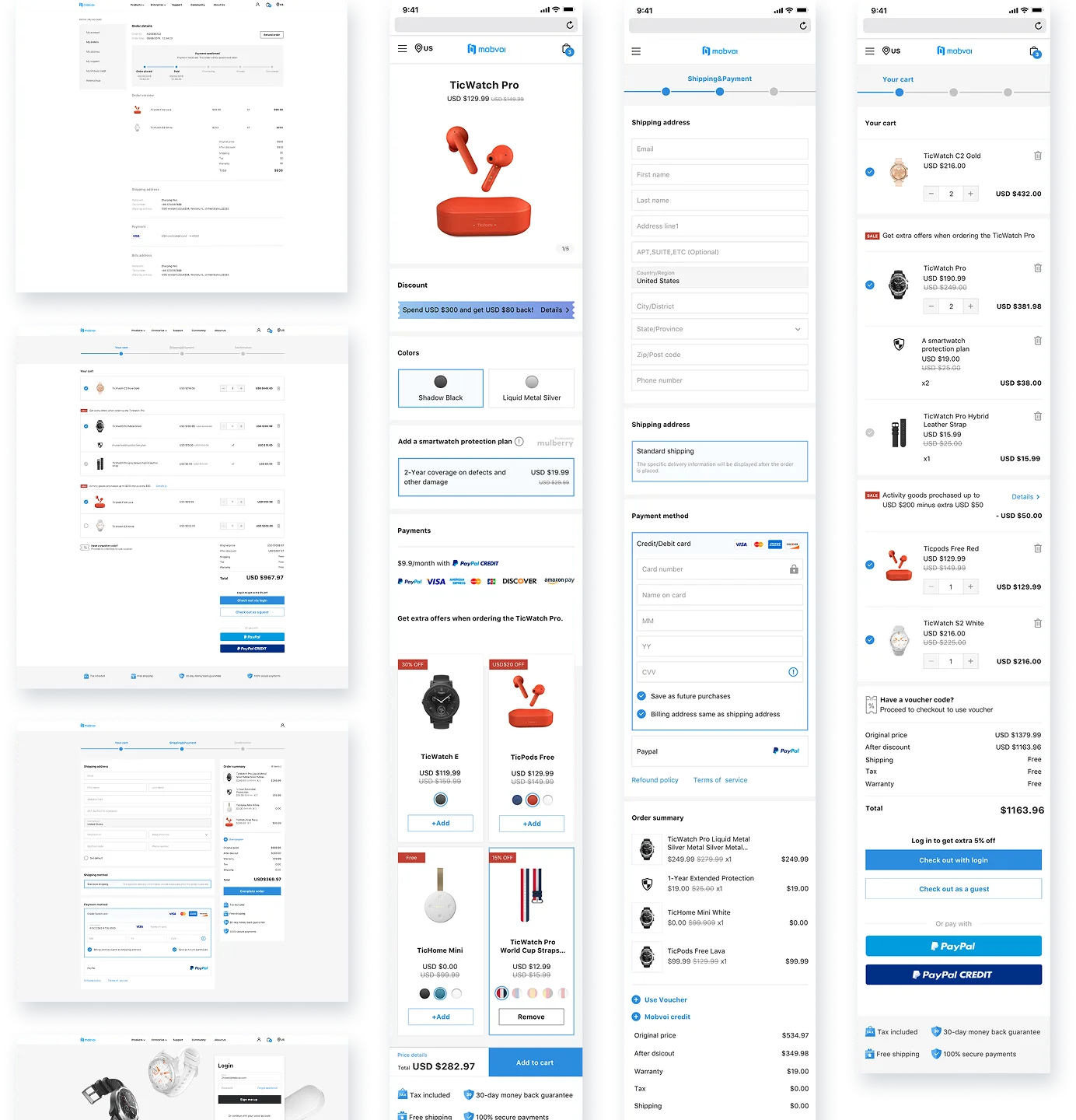 Hi-fi output screens
