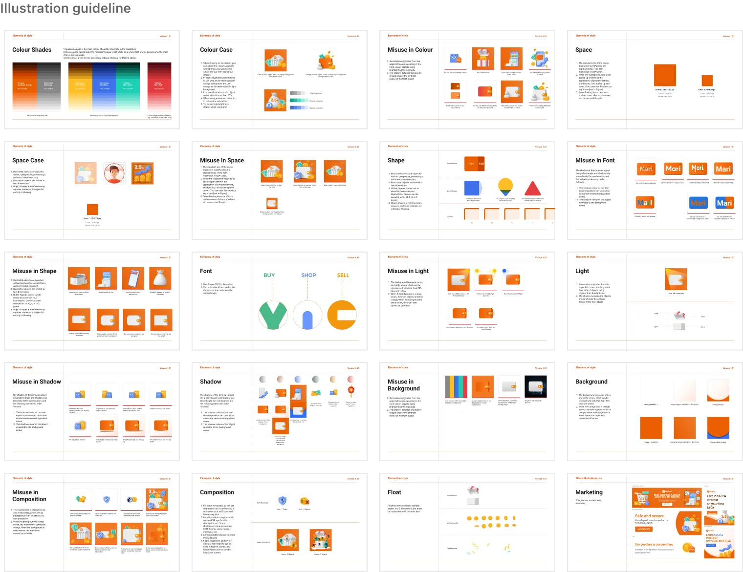 Illustration Guideline Grid