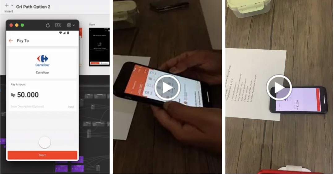 Prototype testing sessions